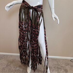 Jasco Super Java Fringe Wrap Skirt
